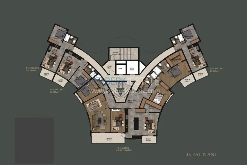 Купить дешево Квартиры на этапе строительства в Махмутларе – инвестиционный проект с хорошей инфраструктурой 1 