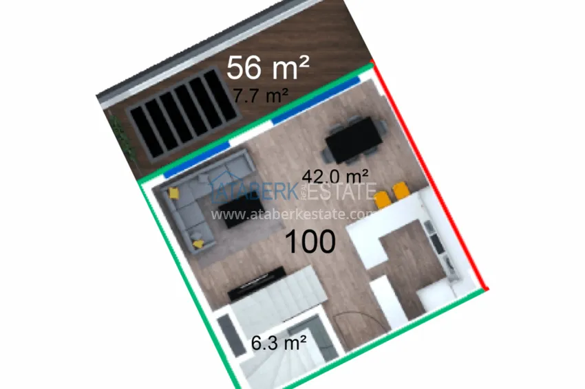 Купить дешево Инвестиционная недвижимость – новый проект резиденции с отельной инфраструктурой в Газипаше 7