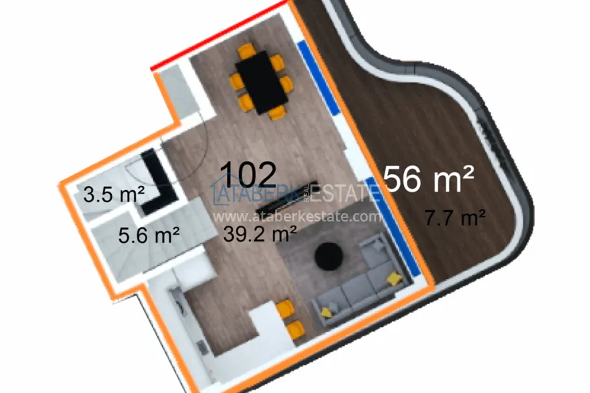 Купить дешево Инвестиционная недвижимость – новый проект резиденции с отельной инфраструктурой в Газипаше 15