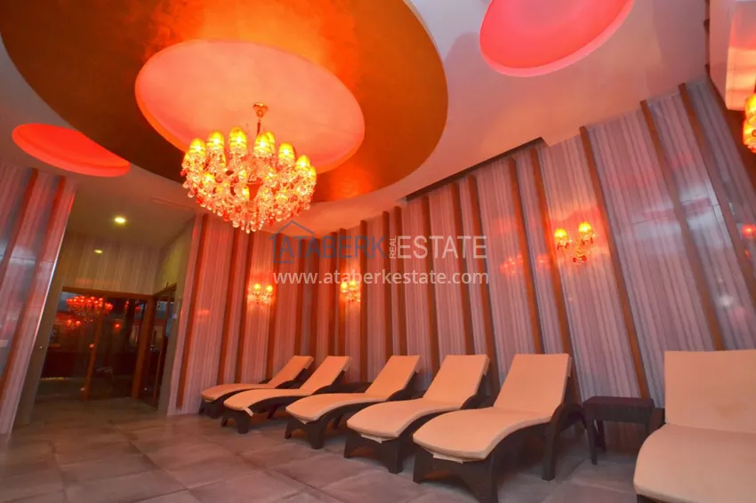 Квартира в Авсалларе трёхкомнатная с мебелью в комплексе с богатой инфраструктурой 11 