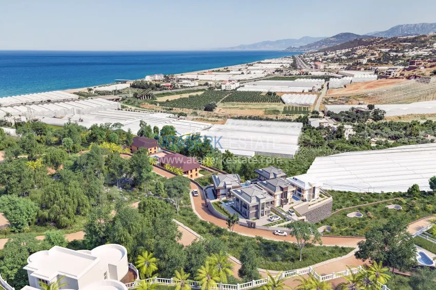 Виллы премиум-класса! Уникальный проект коттеджного комплекса под гражданство - Алания район Ешильоз 12 