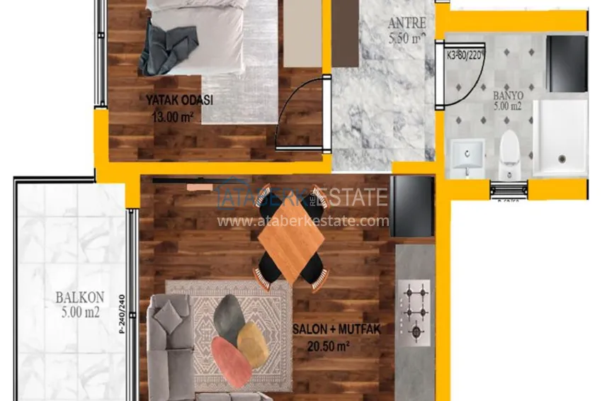 Приобрести Новый эксклюзивный комплекс на первой береговой линии – Северный Кипр, Гирне 12 