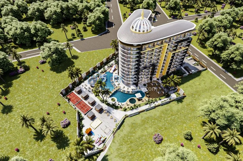 Квартиры в Газипаше на этапе котлована в резиденции с отельной инфраструктурой 4