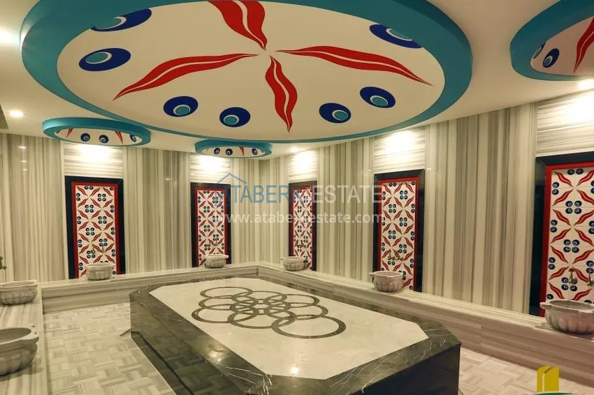 Квартира в Авсалларе трёхкомнатная с мебелью в комплексе с богатой инфраструктурой 13 