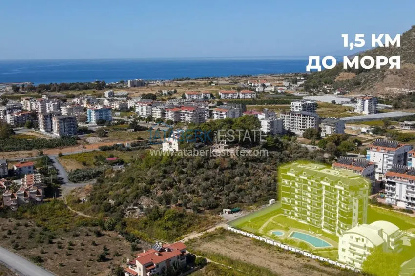 Квартира 2+1 с чистовой отделкой в Газипаше в резиденции с инфраструктурой 13