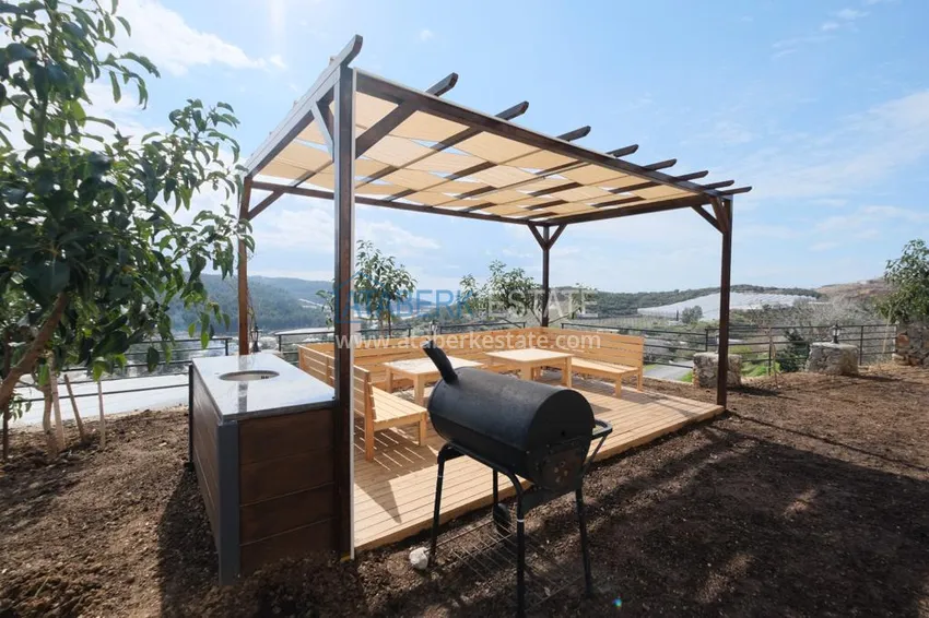 Роскошный двухэтажный особняк у подножья гор – Алания, район Ешильоз 13