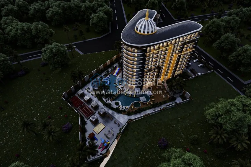 Квартиры в Газипаше на этапе котлована в резиденции с отельной инфраструктурой 5