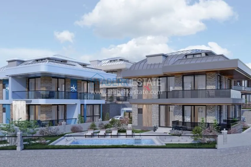 Виллы премиум-класса! Уникальный проект коттеджного комплекса под гражданство - Алания район Ешильоз 14 