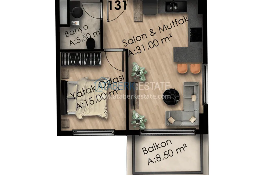 Купить дешево Квартиры в Газипаше на этапе котлована в резиденции с отельной инфраструктурой 11