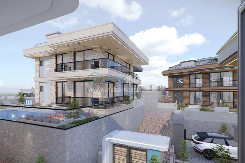 Виллы премиум-класса! Уникальный проект коттеджного комплекса под гражданство - Алания район Ешильоз 15 