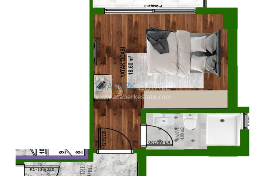 Купить дешево Новый современный проект бутик-комплекса с инфраструктурой, в Газипаше 21 