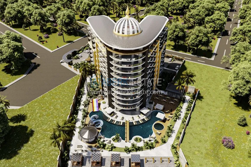 Квартиры в Газипаше на этапе котлована в резиденции с отельной инфраструктурой 6