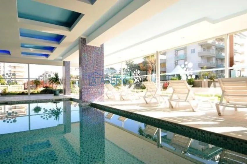 Квартира в Кестеле с мебелью, в комплексе на первой береговой линии 21 