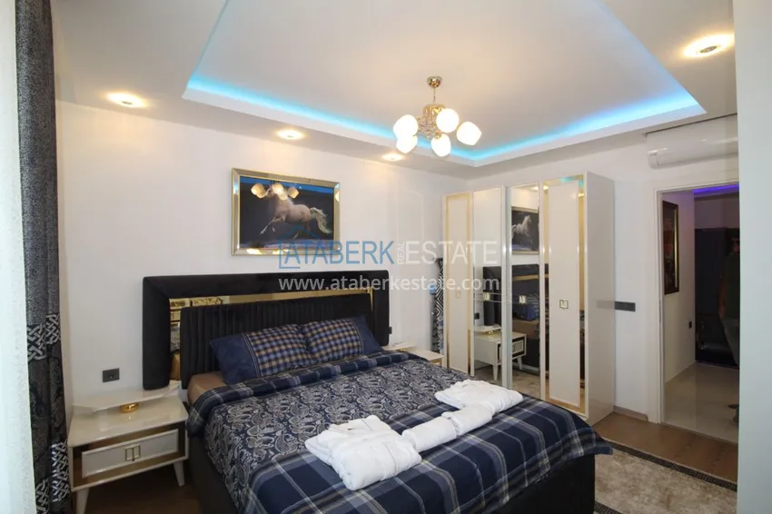 Приобрести Квартира в районе Тосмур двухкомнатная с современной мебелью и застекленным балконом 14 