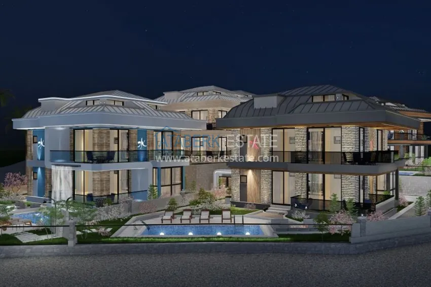 Виллы премиум-класса! Уникальный проект коттеджного комплекса под гражданство - Алания район Ешильоз 21 