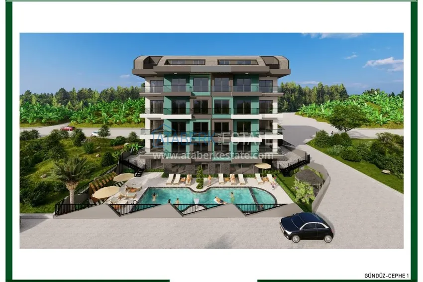 Новый проект высококачественного жилого комплекса в центре Алании – район пляжа Клеопатра. С правом на гражданство! 1