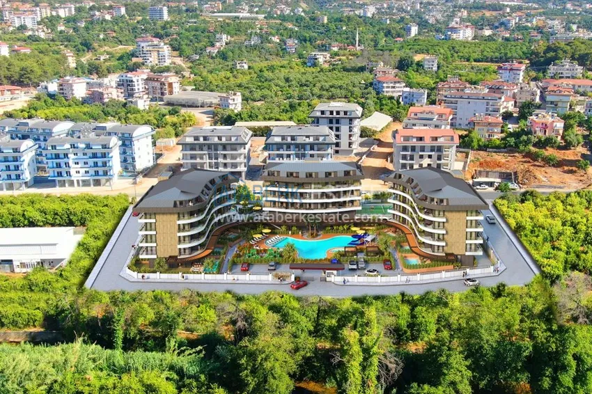 Двухкомнатная квартира от инвестора в строящемся жилом комплексе – Алания район Оба 1 