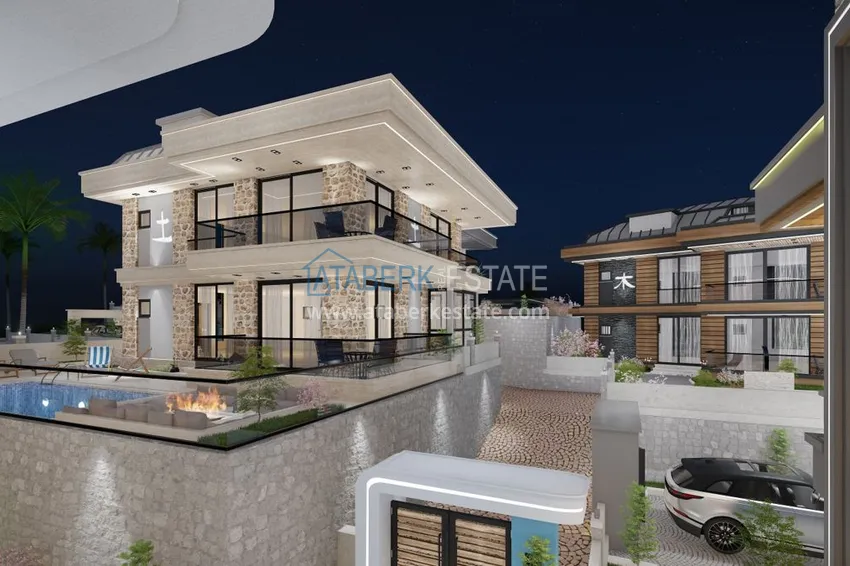 Виллы премиум-класса! Уникальный проект коттеджного комплекса под гражданство - Алания район Ешильоз 22 