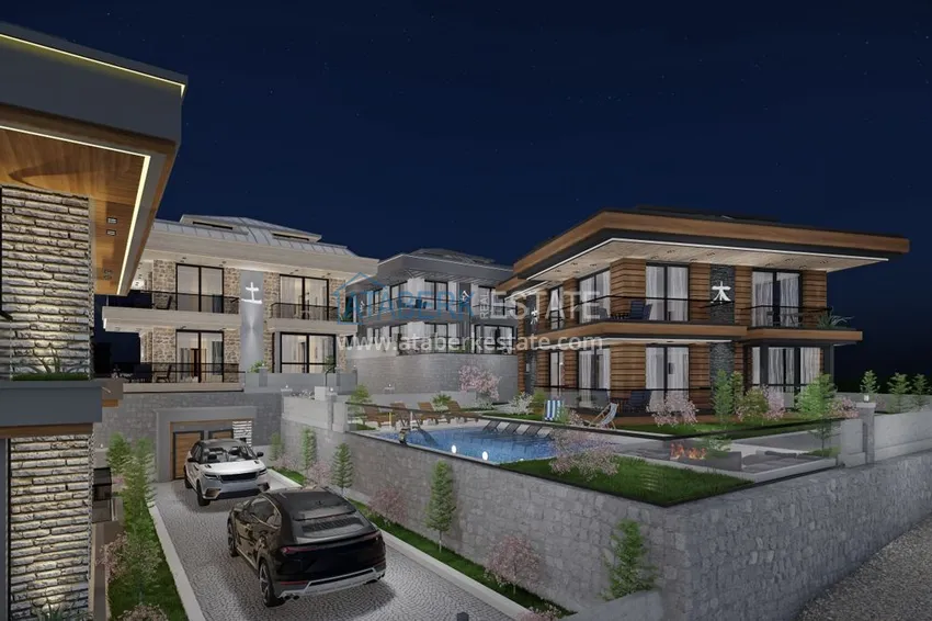 Виллы премиум-класса! Уникальный проект коттеджного комплекса под гражданство - Алания район Ешильоз 25 