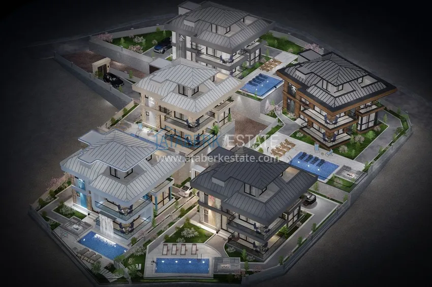 Виллы премиум-класса! Уникальный проект коттеджного комплекса под гражданство - Алания район Ешильоз 28 