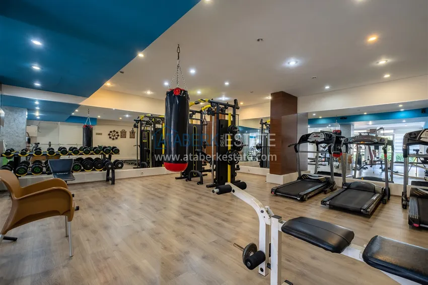 Дуплекс в престижном комплексе с видом на море и горы, Джикджилли – Алания 33 