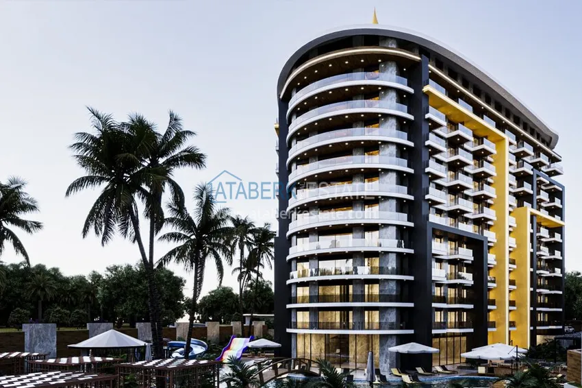 Квартиры в Газипаше на этапе котлована в резиденции с отельной инфраструктурой 3