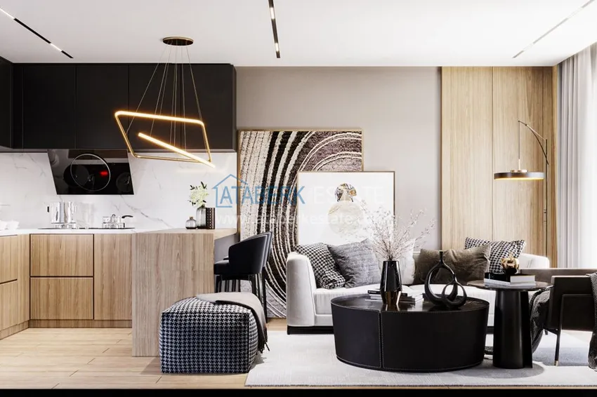 Приобрести Квартиры в Газипаше на этапе котлована в резиденции с отельной инфраструктурой 1