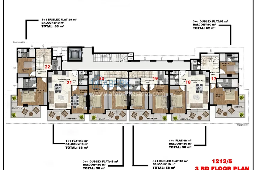 Купить дешево Курортная недвижимость от застройщика в Алании, район Кестель 3 