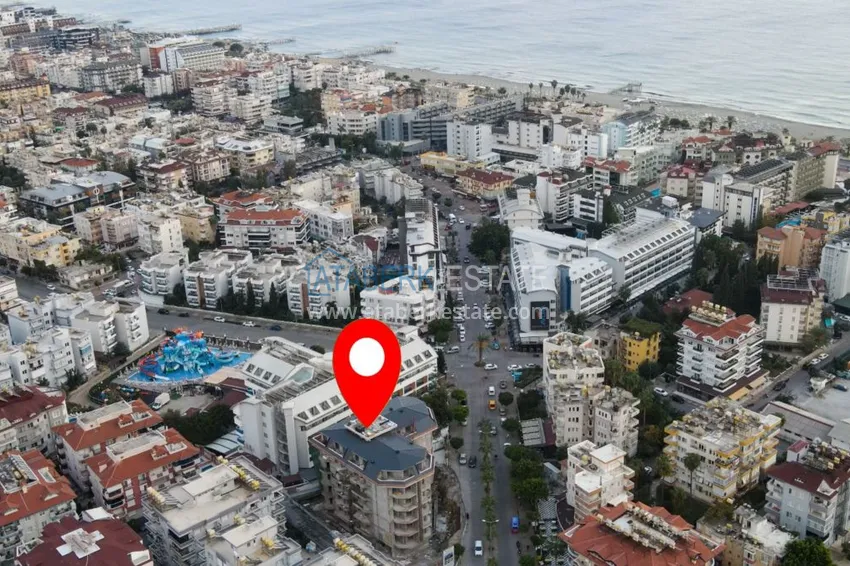 Двухкомнатная квартира в районе Оба в комплексе на этапе строительства 1 