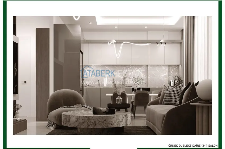 Приобрести Новый проект высококачественного жилого комплекса в центре Алании – район пляжа Клеопатра. С правом на гражданство! 8