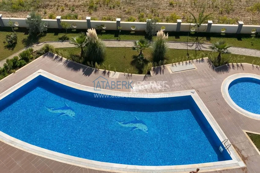 Квартира 2+1 с чистовой отделкой в Газипаше в резиденции с инфраструктурой 4