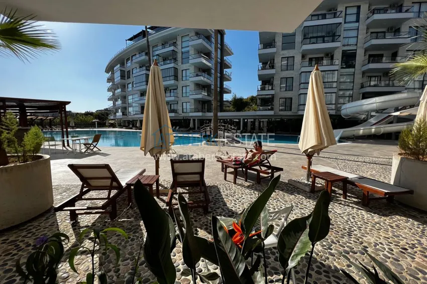 Двухкомнатная квартира с мебелью в элитной резиденции – Алания, район Кестель 4 