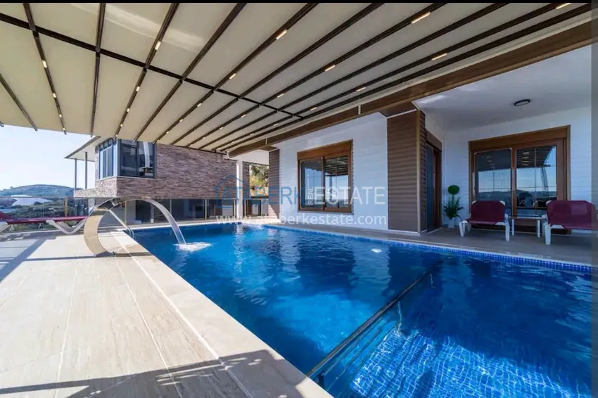 Роскошный двухэтажный особняк у подножья гор – Алания, район Ешильоз 5