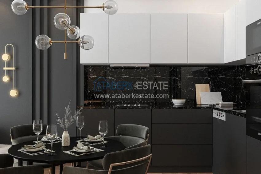 Приобрести Двухкомнатная квартира от инвестора в строящемся жилом комплексе – Алания район Оба 5 