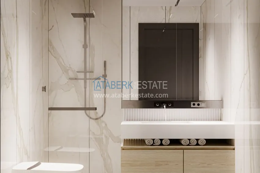 Приобрести Квартиры в Газипаше на этапе котлована в резиденции с отельной инфраструктурой 5