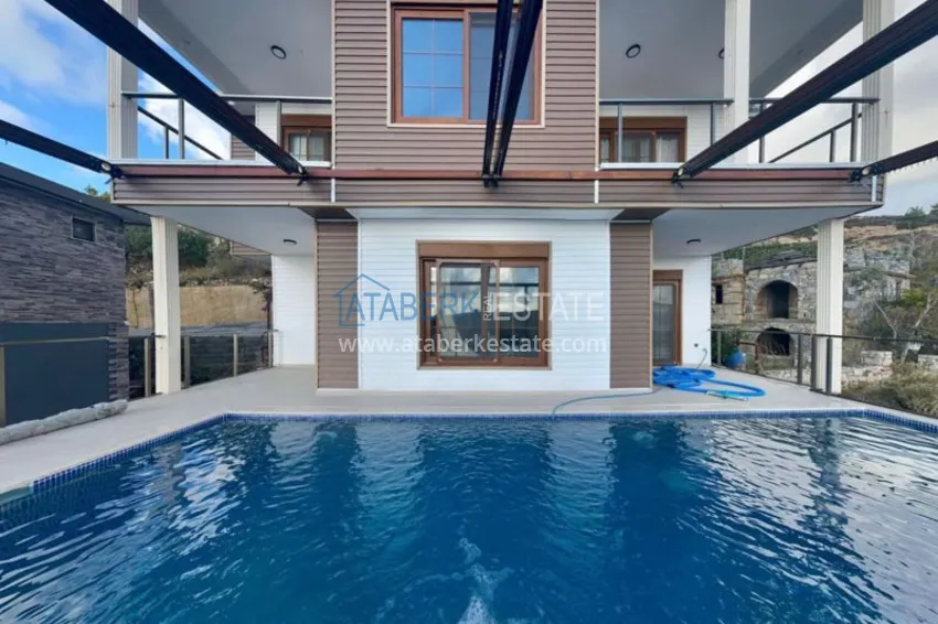 Роскошный двухэтажный особняк у подножья гор – Алания, район Ешильоз 6