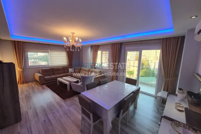 Приобрести Меблированная квартира с отдельной кухней, видом на море и горы - Алания район Махмутлар 5 