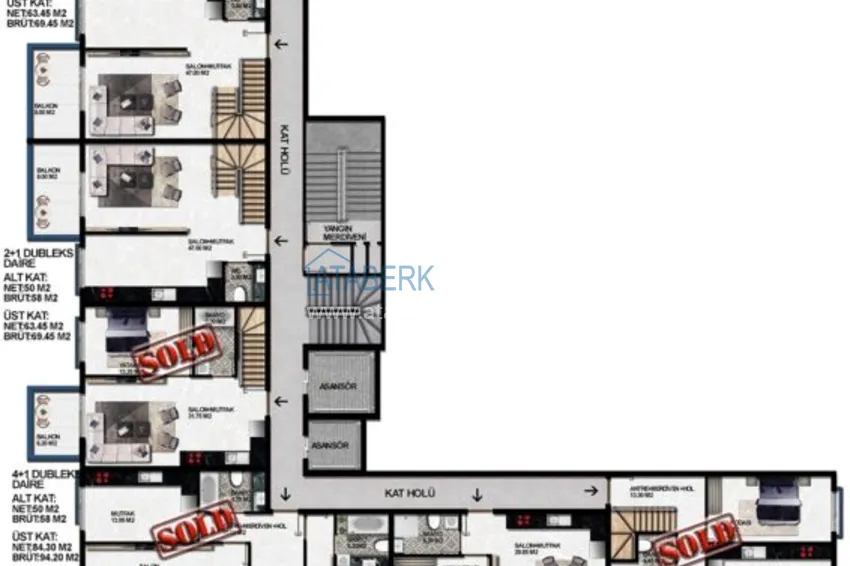 Купить дешево Старт продаж! Квартиры на этапе котлована – Алания, район Авсаллар 3 