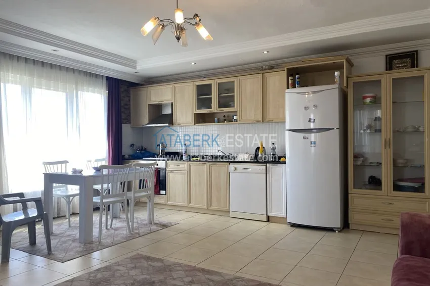 Приобрести Квартира с мебелью, застеклённым балконом и видом на горы, Оба – Алания 6 