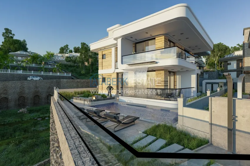 Виллы премиум-класса! Уникальный проект коттеджного комплекса под гражданство - Алания район Ешильоз 7 