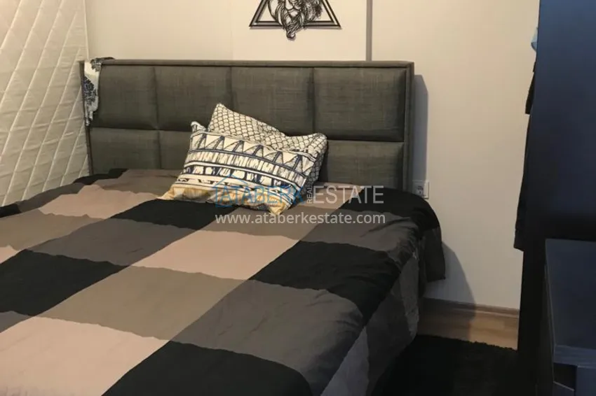 Приобрести Меблированная двухкомнатная квартира в жилом доме без инфраструктуры – Алания, Оба 9 