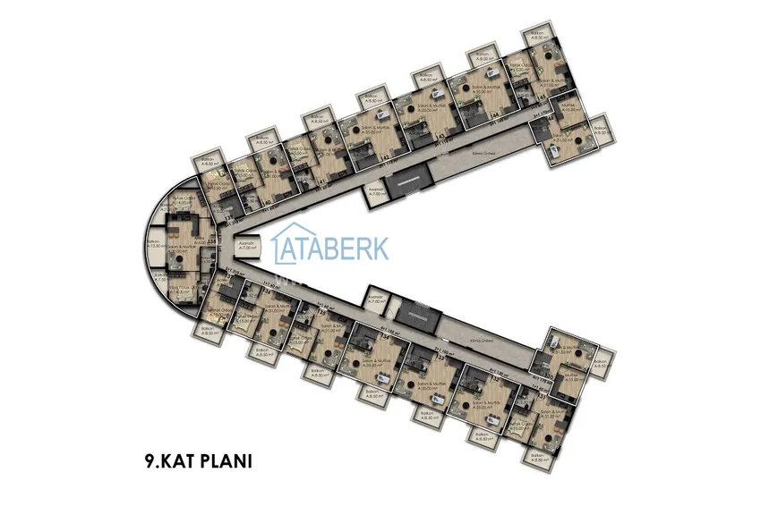 Купить дешево Квартиры в Газипаше на этапе котлована в резиденции с отельной инфраструктурой 4