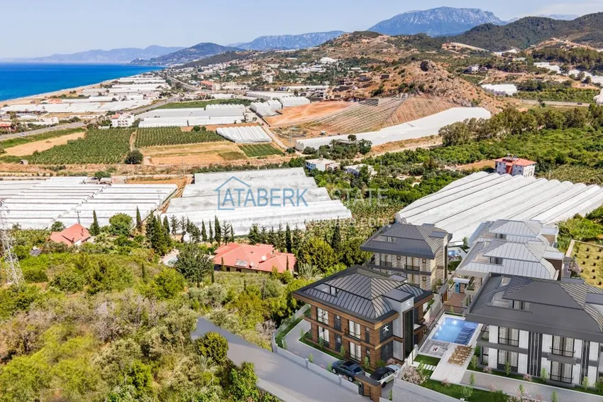 Виллы премиум-класса! Уникальный проект коттеджного комплекса под гражданство - Алания район Ешильоз 10 