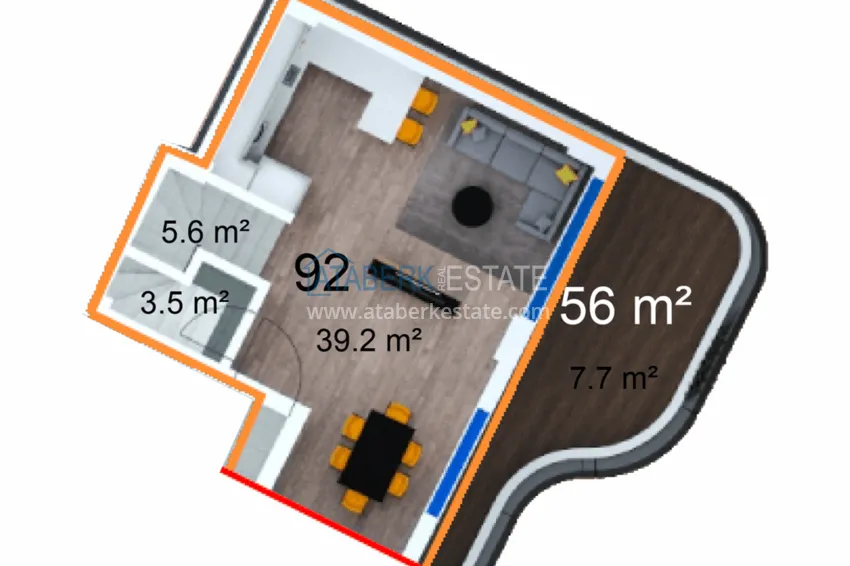 Купить дешево Инвестиционная недвижимость – новый проект резиденции с отельной инфраструктурой в Газипаше 8