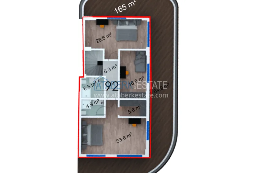 Купить дешево Инвестиционная недвижимость – новый проект резиденции с отельной инфраструктурой в Газипаше 9