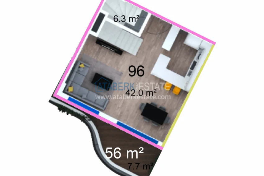 Купить дешево Инвестиционная недвижимость – новый проект резиденции с отельной инфраструктурой в Газипаше 10