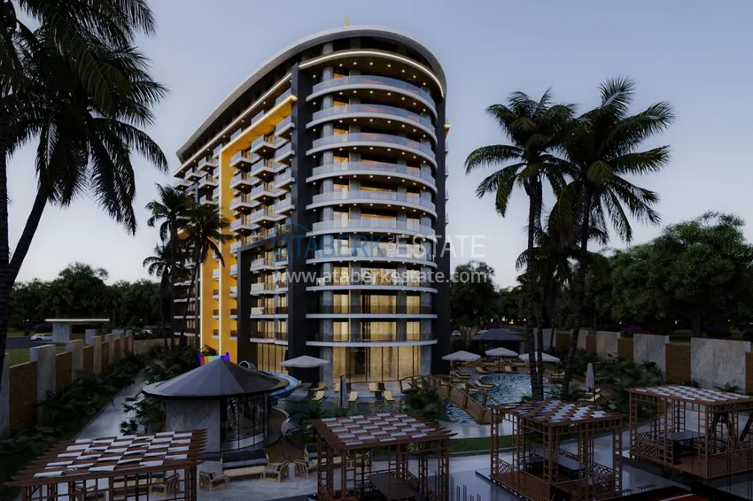 Квартиры в Газипаше на этапе котлована в резиденции с отельной инфраструктурой 2