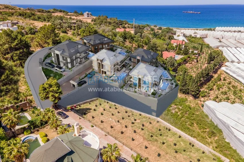 Виллы премиум-класса! Уникальный проект коттеджного комплекса под гражданство - Алания район Ешильоз 11 