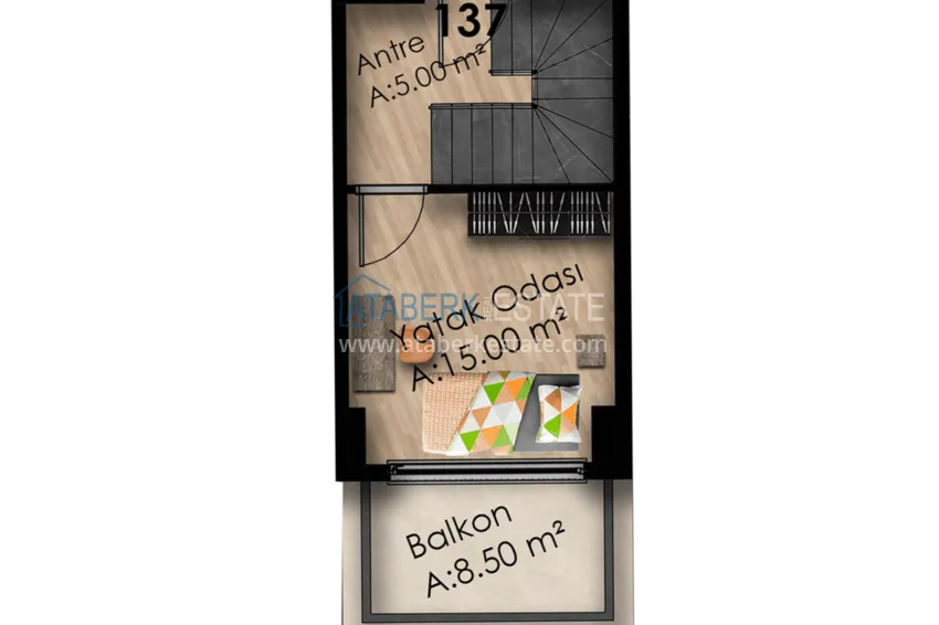 Купить дешево Квартиры в Газипаше на этапе котлована в резиденции с отельной инфраструктурой 18