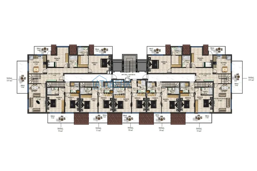 Купить дешево Инвестиционная недвижимость в Газипаше от застройщика 1 
